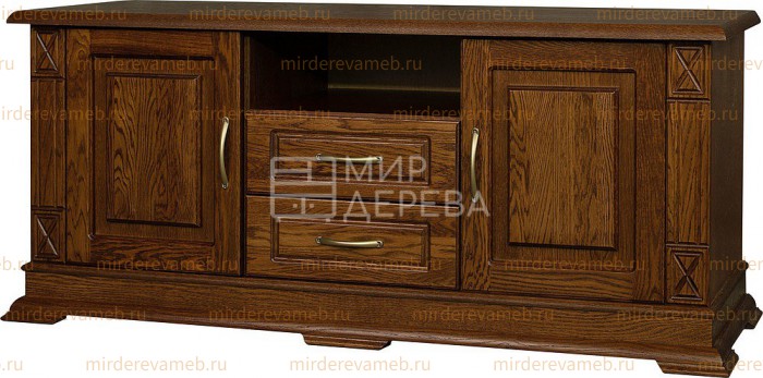 ТВ тумба Верди - 316.150 (филенка) из массива дерева Ш-150см,В-60см,Г-45см