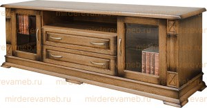 ТВ тумба Верди - 319.180 (со стеклами) из массива дерева Ш-180см,В-60см,Г-45см