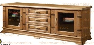 ТВ тумба Верди - 318. 150  (со стеклами) из массива дерева Ш-150см,В-60см,Г-45см