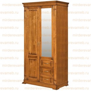 Шкаф Верди - 318.1 из массива дерева Ш-100см,В-220см,Г-60см