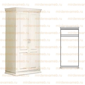 Шкаф Верди - 319.3 из массива дерева Ш-100см,В-220см,Г-60см