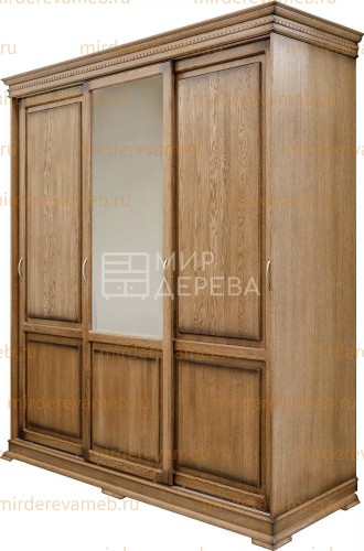 Шкаф - купе Верди - 107.2 из массива дерева Ш-210см,В-220см,Г-60см