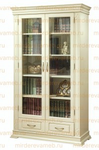 Книжный шкаф Верди - 309 из массива дерева Ш-100см,В-200см,Г-45см