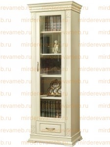 Книжный шкаф Верди - 308 из массива дерева Ш-60см,В-200см,Г-45см