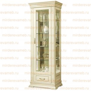Шкаф Верди Сервант - 314 из массива дерева Ш-60см,В-200см,Г-45см