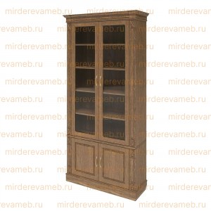 Книжный шкаф Верди - 311 из массива дерева Ш-100см,В-230см,Г-40см