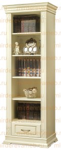 Книжный шкаф Верди - 312 из массива дерева Ш-60см,В-200см,Г-45см