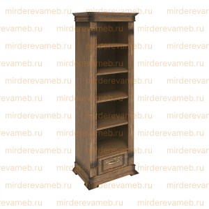 Книжный шкаф Верди - 312 из массива дерева Ш-60см,В-200см,Г-45см