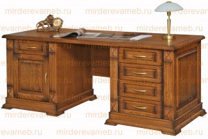 Письменный стол Верди - 201 из массива дерева Ш-180см,В-75см,Г-60см