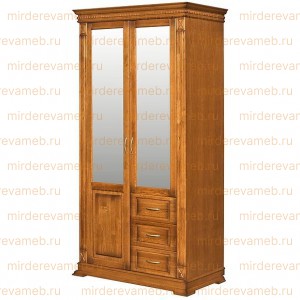 Шкаф Верди - 318.3 из массива дерева Ш-100см,В-220см,Г-60см