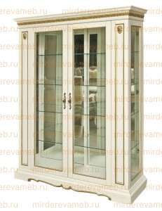 Шкаф Сервант Милано 002 из массива дерева Ш-140см,В-200см,Г-45см