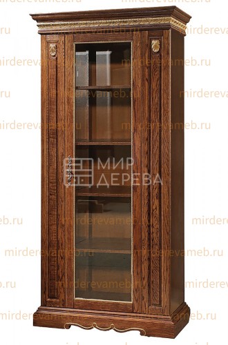 Книжный шкаф Милано 001 из массива дерева Ш-95см,В-200см,Г-45см