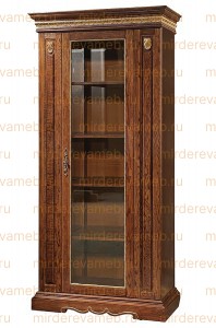 Книжный шкаф Милано 001 из массива дерева Ш-95см,В-200см,Г-45см