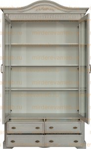 Книжный шкаф Паола - 101 из массива дерева Ш-120см,В-220см,Г-50см