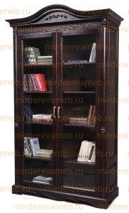 Книжный шкаф Паола - 102 из массива дерева Ш-120см,В-220см,Г-50см