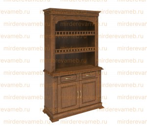 Буфет Верди - 097 из массива дерева Ш-120см,В-200см,Г-45см