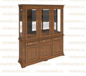 Буфет Верди - 098 из массива дерева Ш-180см,В-200см,Г-45см
