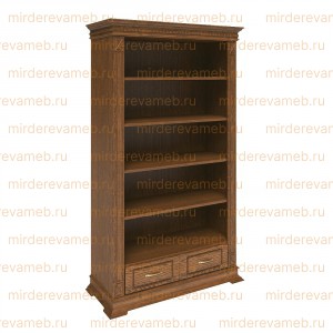 Книжный шкаф Верди - 310 из массива дерева Ш-100см,В-200см,Г-45см