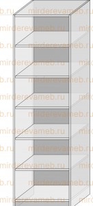 Шкаф Верди - 317.2 из массива дерева Ш-60см,В-220см,Г-60см