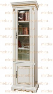 Книжный шкаф Милано 004 из массива дерева Ш-70см,В-220см,Г-45см