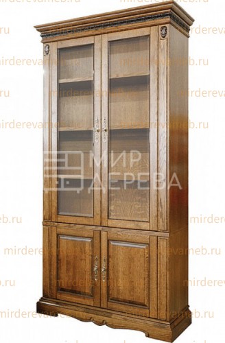 Книжный шкаф Милано 003 из массива дерева Ш-120см,В-220см,Г-45см