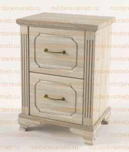 Тумба Гармония 2 ящика из массива Ш-50см,В-56см,Г-32см