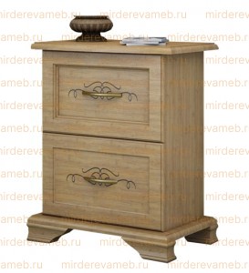 Тумба Таката 2 ящика из массива Ш-45см,В-56см,Г-30см
