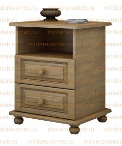 Тумба Филенка 2 ящика + ниша из массива Ш-45см,В-58см,Г-30см