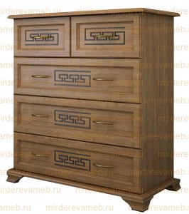 Комод Классика 5 ящиков из массива Ш-90см,В-100см,Г-45см