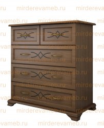 Комод Лира с рисунком из массива Ш-90см,В-100см,Г-45см