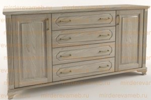 Комод Гармония + полки из массива Ш-150см,В-90см,Г-45см