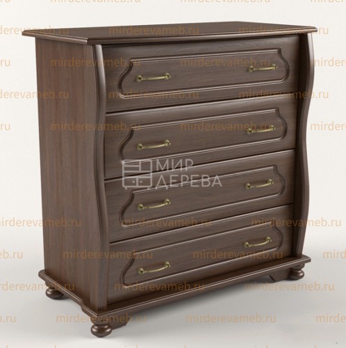 Комод Грация 4 ящика из массива Ш-90см,В-95см,Г-45см