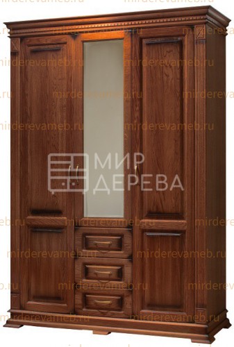 Шкаф Верди - 320 из массива дерева Ш-150см,В-220см,Г-60см
