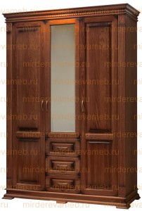 Шкаф Верди - 320 из массива дерева Ш-150см,В-220см,Г-60см