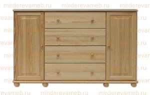 Комод КД - 123 из массива Ш-160см,В-100см,Г-45см