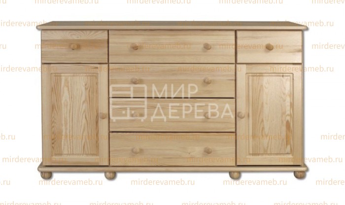 Комод КД - 124 из массива Ш-160см,В-100см,Г-45см