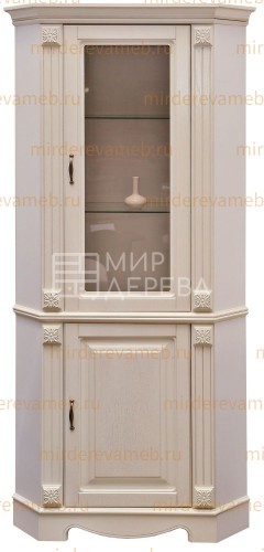 Шкаф-Сервант угловой Венето 211 из массива дерева Ш-80*80см,В-200см,Г-45см