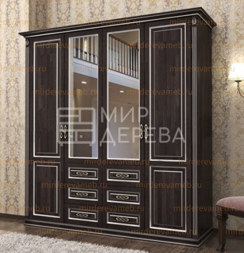Шкаф Верджиния 276 из массива дерева Ш-220см,В-230см,Г-60см