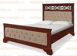 Кровать Верджиния 310 с каретной стяжкой из массива