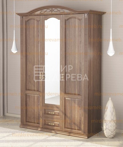 Шкаф Лаура 220 из массива дерева Ш-160см,В-240см,Г-60см