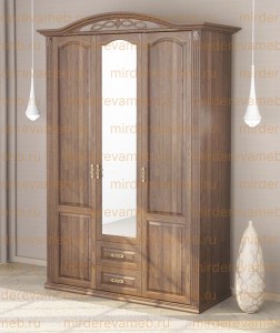 Шкаф Лаура 220 из массива дерева Ш-160см,В-240см,Г-60см