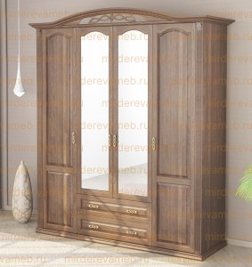 Шкаф Лаура 210 из массива дерева Ш-200см,В-240см,Г-60см