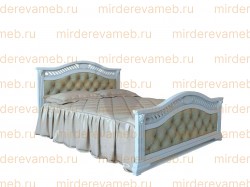 Кровать Юджин Лит с каретной стяжкой из массива