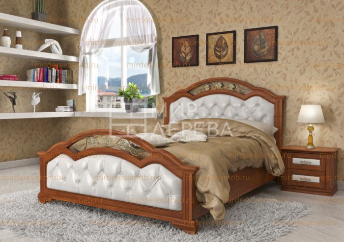 Кровать Доминика из массива 