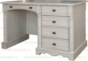 Письменный стол Паола - 101 из массива дерева Ш-140см,В-75см,Г-60см