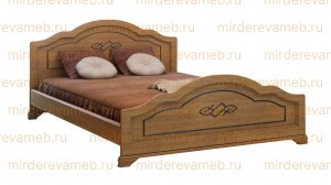 Кровать Сатори из массива дерева