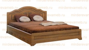 Кровать Сатори модель№2 из массива дерева