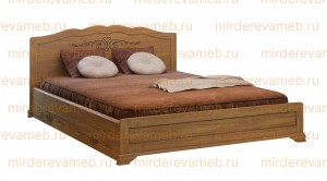 Кровать Муза модель№2 из массива дерева