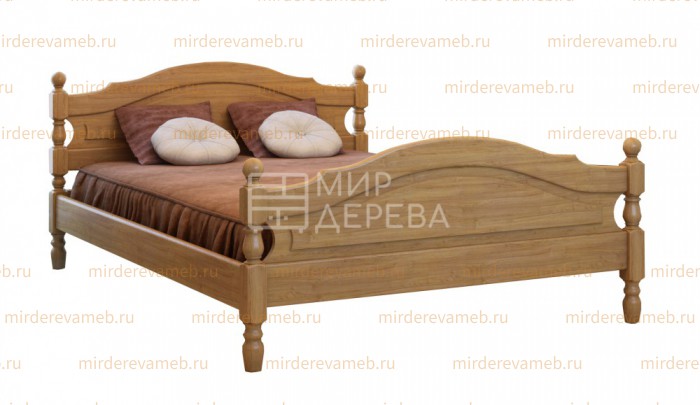 Кровать Жанна из массива дерева