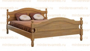 Кровать Жанна из массива дерева